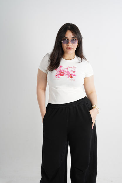 Lily Baby Tee - White