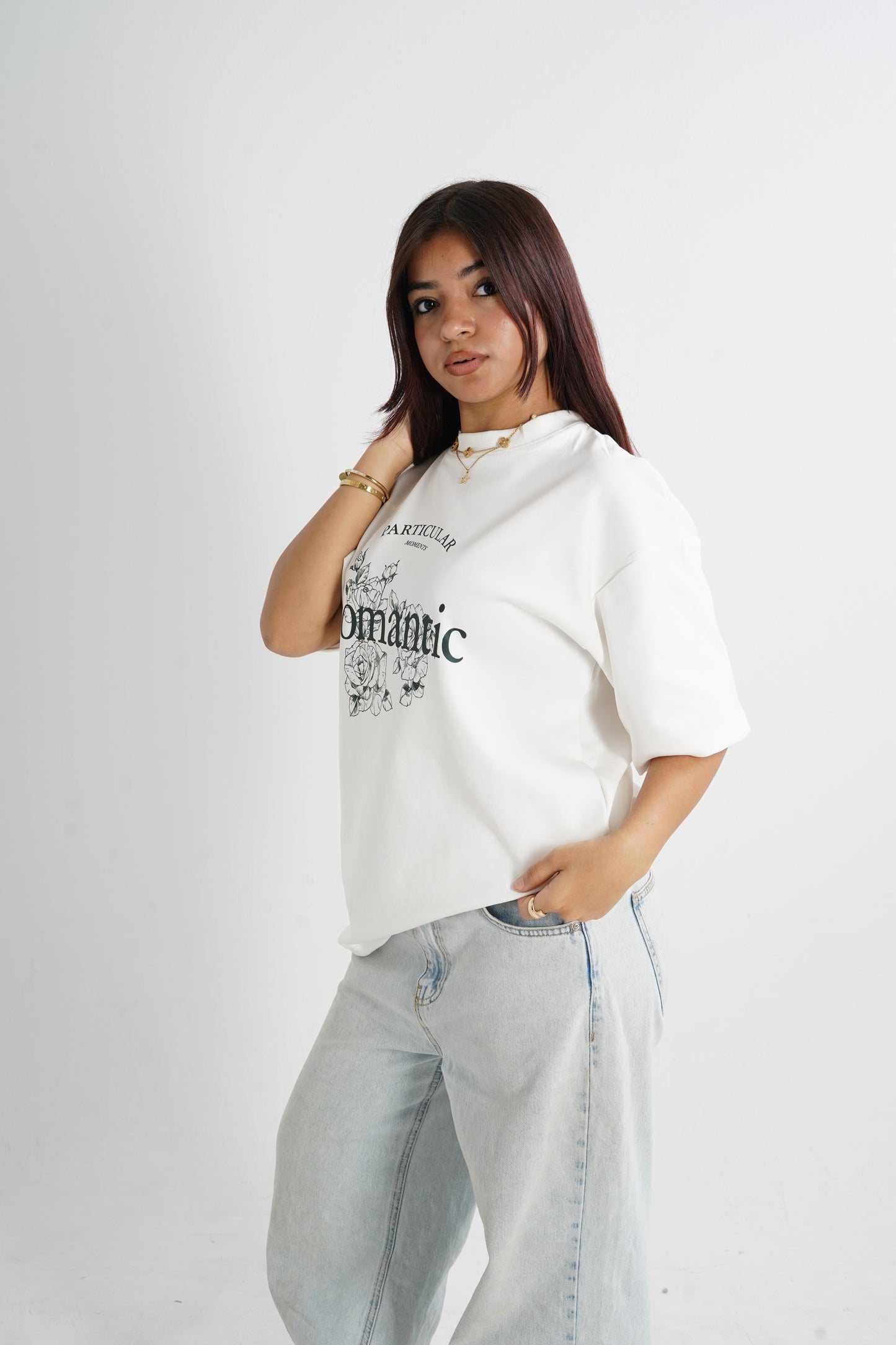 Romantic Oversized T-Shirt - White
